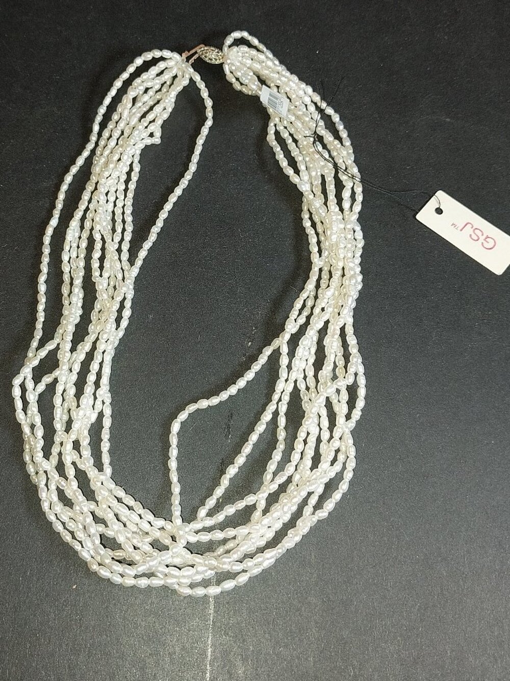 GSJ 10 Strand Chinese Freshwater Pearl Necklace
